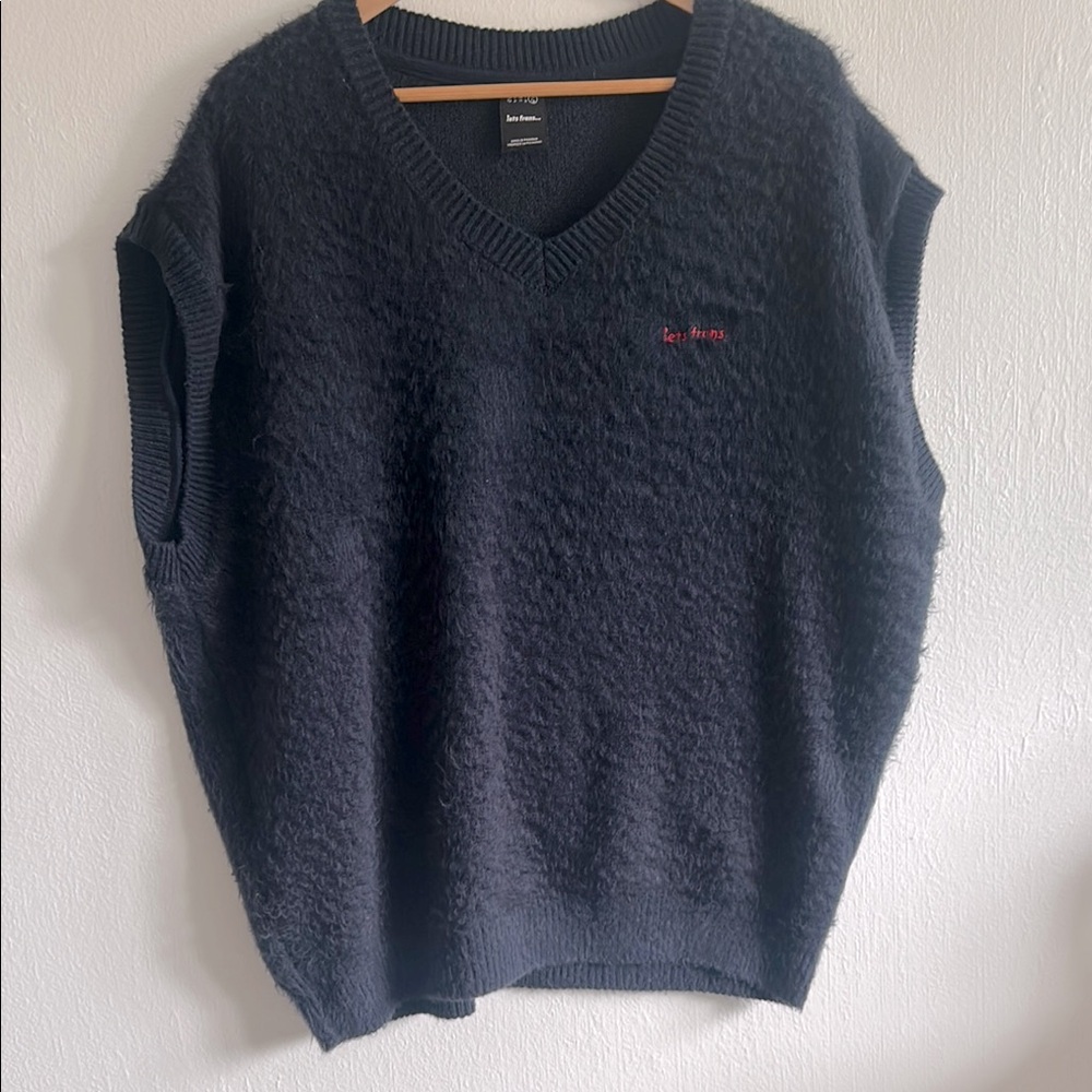 Iets Frans blue oversized vest size XL New no tags